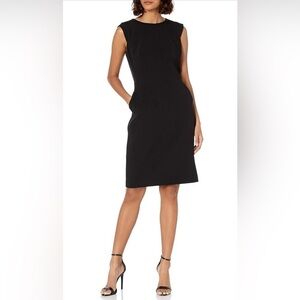 Anne Klien black sheath dress with pockets. New without tags. Size 10